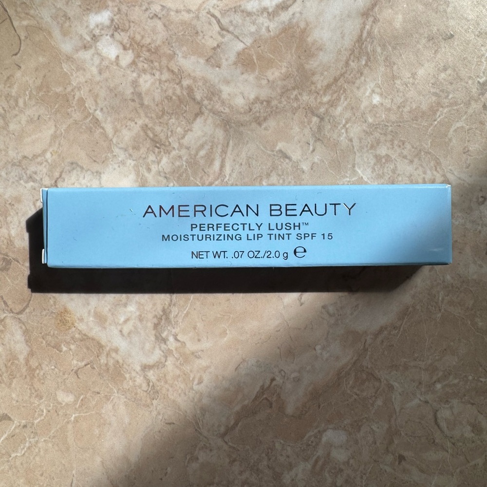 American Beauty Perfectly Lush Moisturizing Lip Tint SPF 15 06 Pure Orchid NWT
